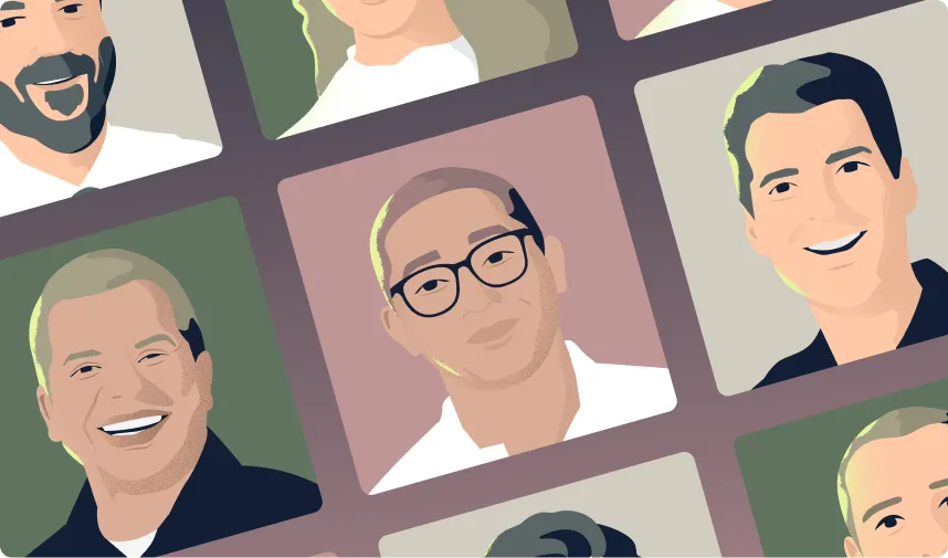 Illustrated portraits of the Datum team
