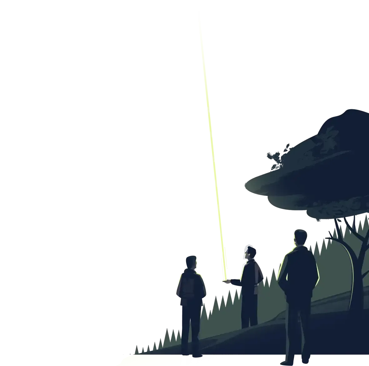 Home Illustration — device on